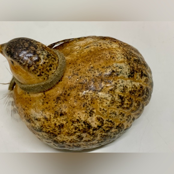 Mid Century Vintage Hand Painted Ceramic Quail Bird Figurine - Picture 4 of 16